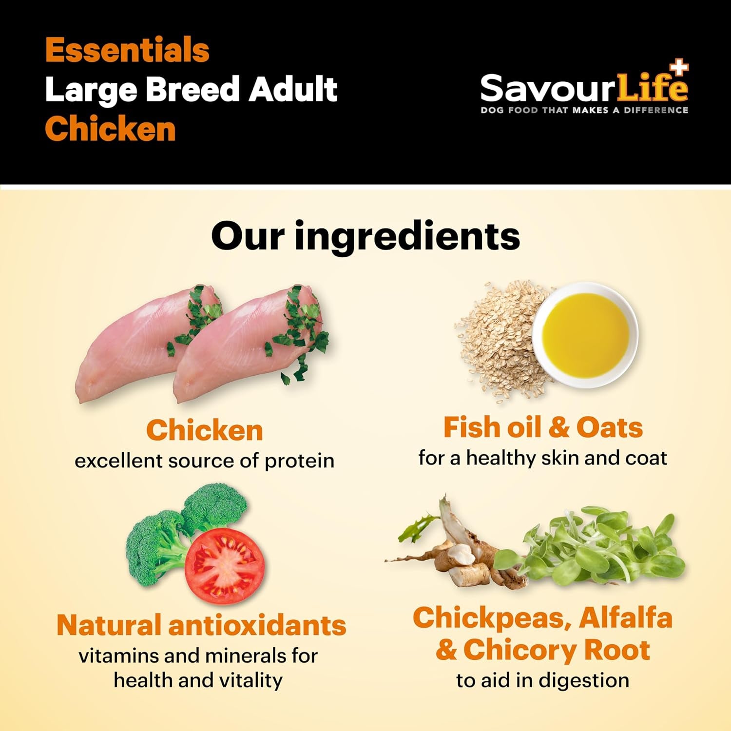 Essentials Chicken Adult Large Breed Dog Food 15Kg